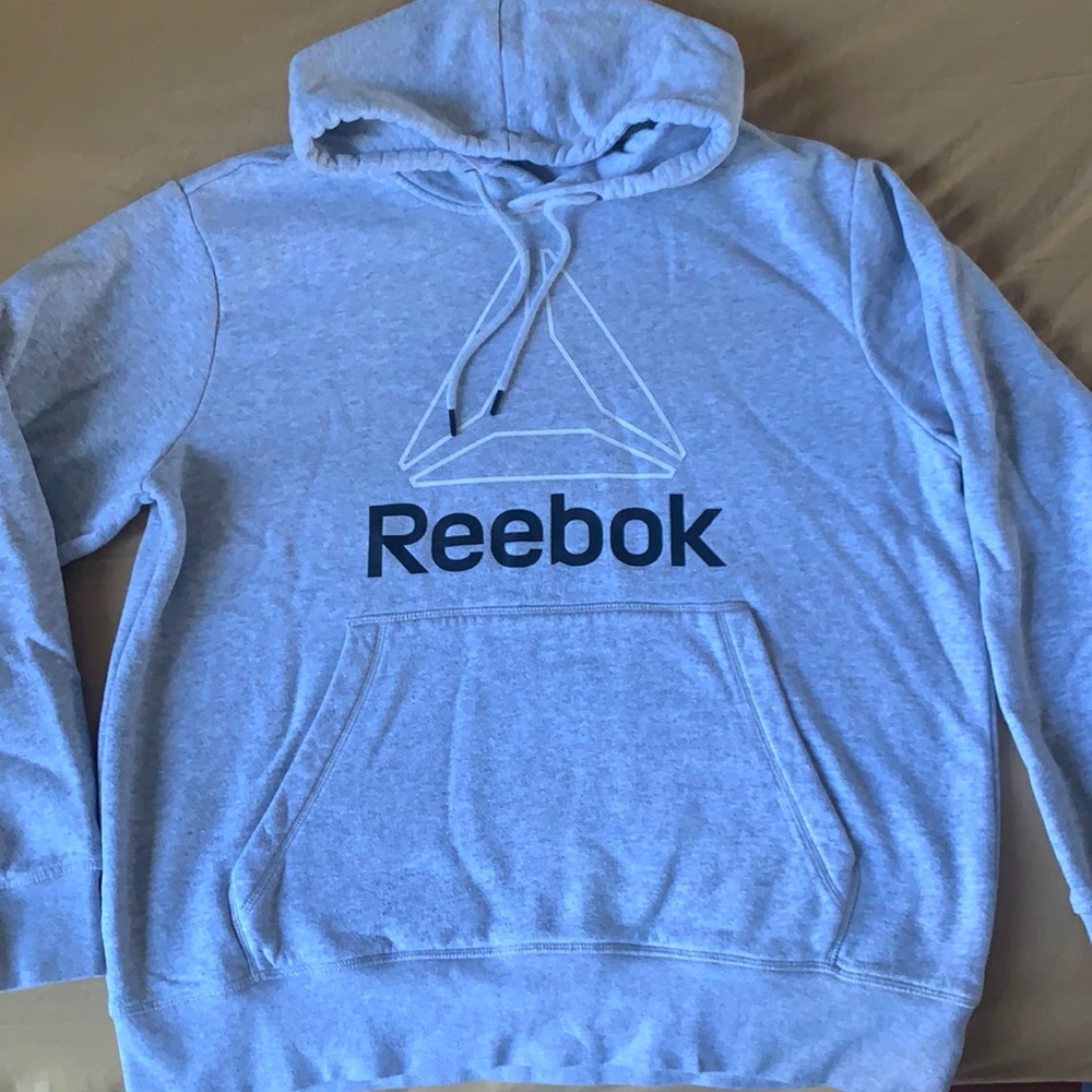Men’s Reebok hoodie gray size L